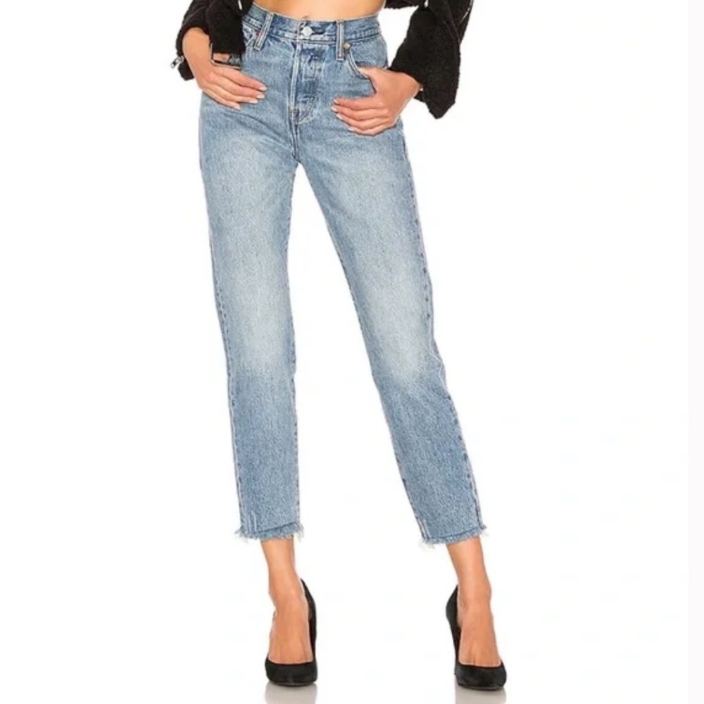 Levi's Premium Wedgie Straight Icon High Rise Leg Ankle Jeans in Shut Up_27